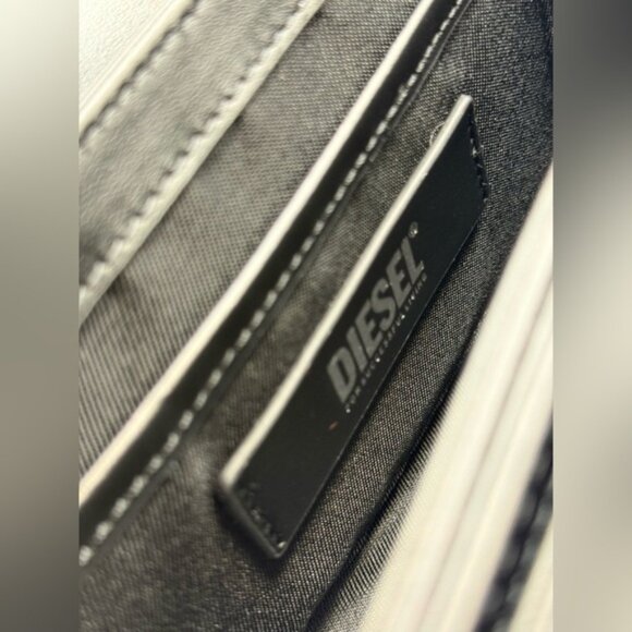 🆕 DIESEL 🧿 NWT 1DR Shoulder Bag with Crossbody Strap - 'Black/Black' - Picture 9 of 16